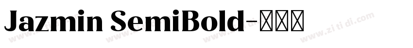 Jazmin SemiBold字体转换